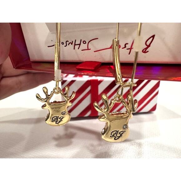 Betsey Johnson Reindeer Earrings - Picture 4 of 4